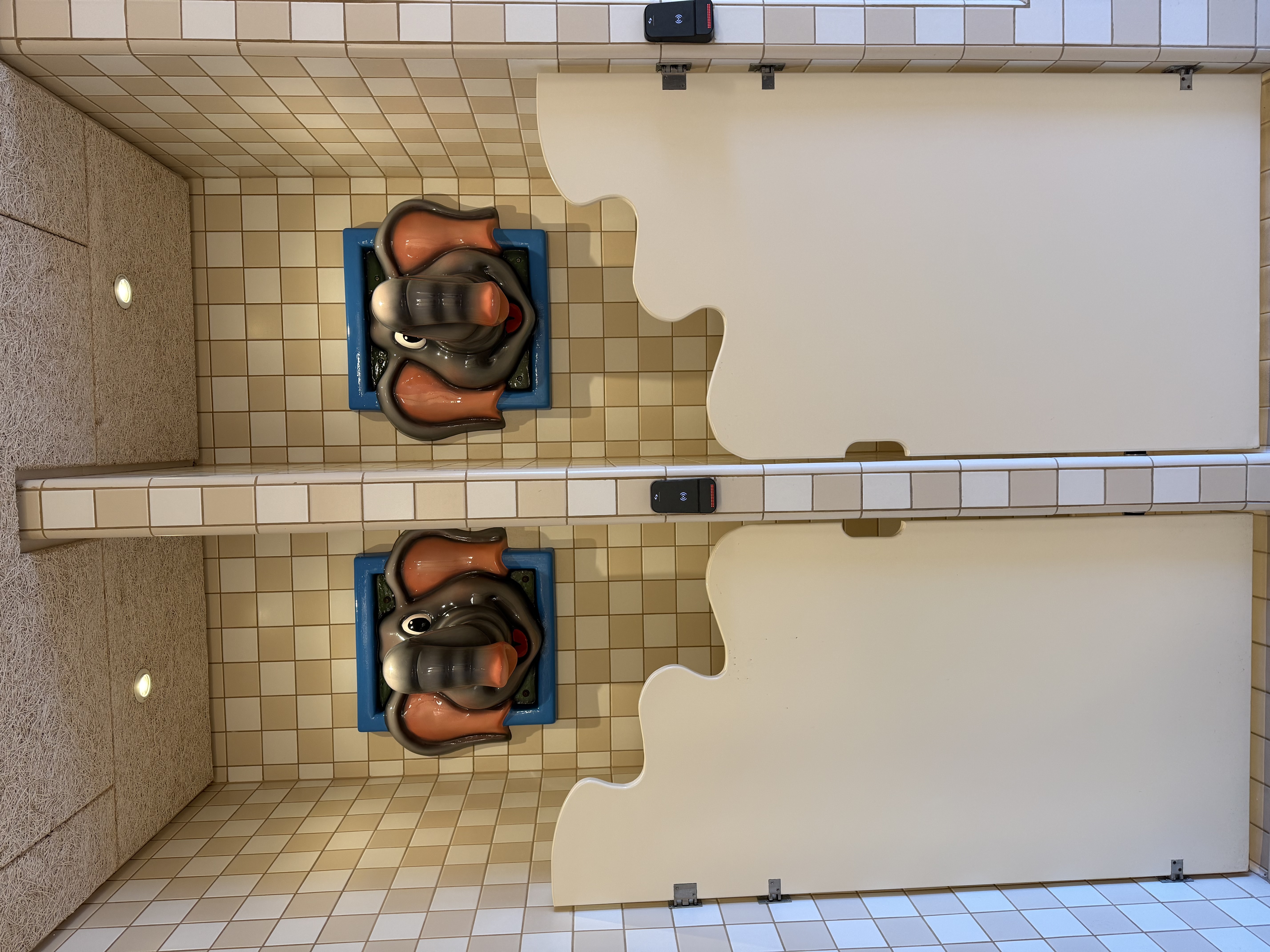 Kids’ bath with fun showers and tub