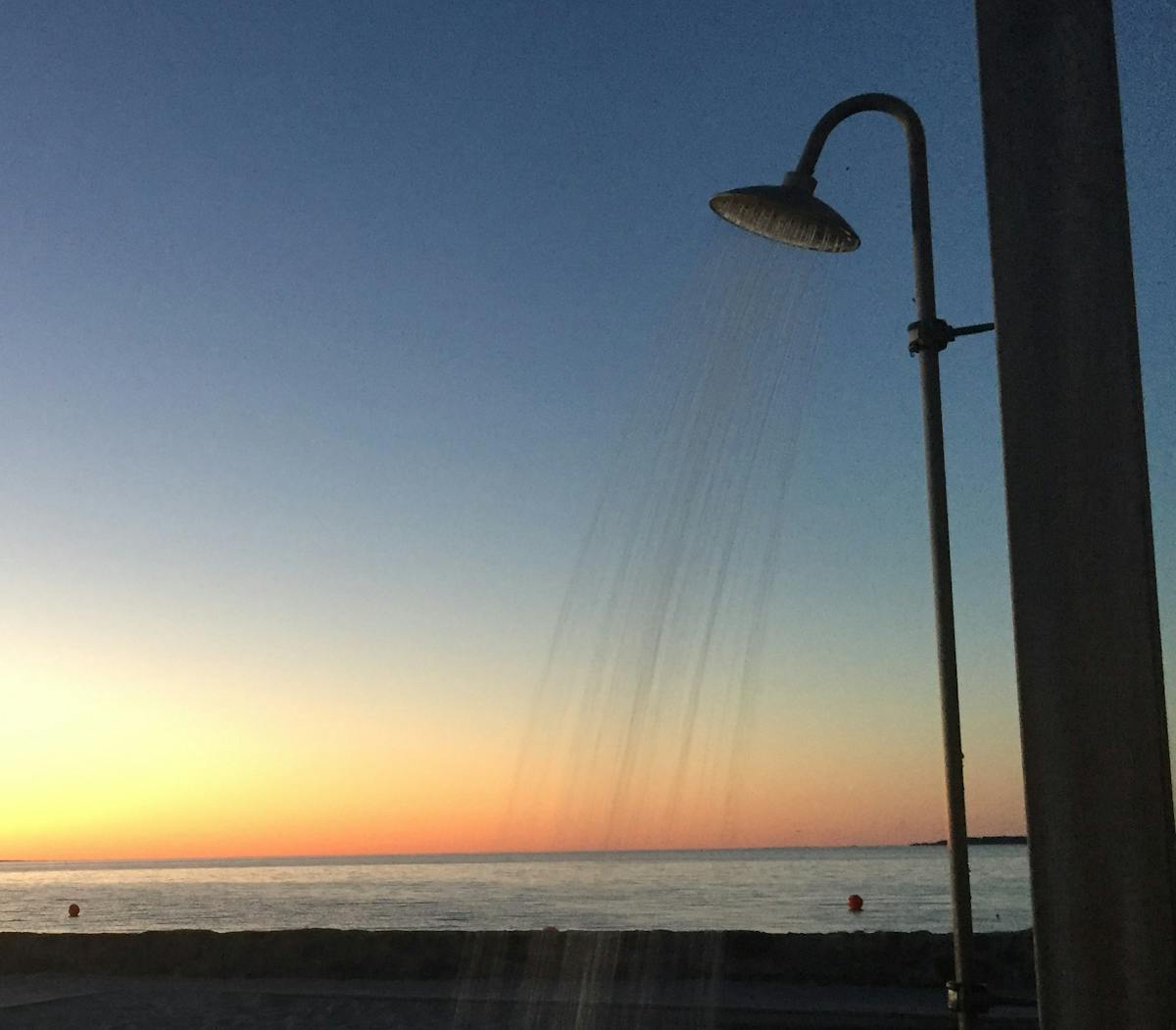 Det lækre nye søbad ved Kyst Camping Bogense