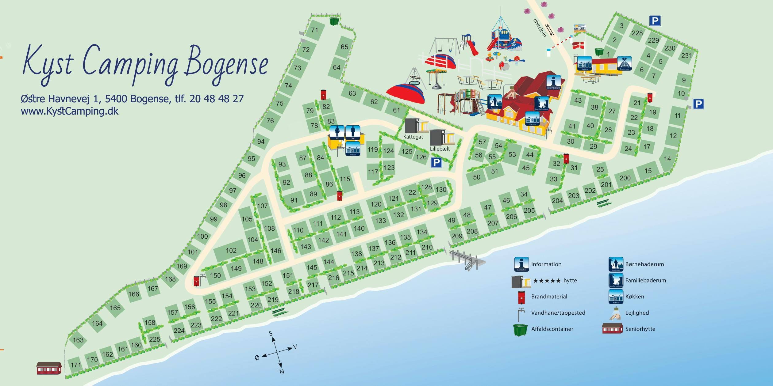 Pladskort Kyst Camping Bogense