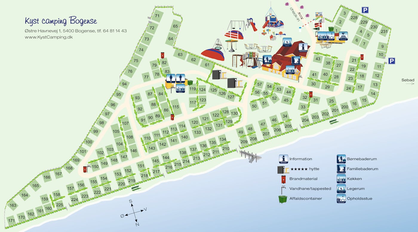 Pladskort Kyst Camping Bogense